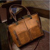Women's Multipocket Eco-Leather Tote Bag