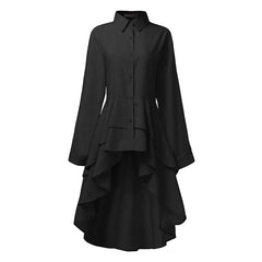 Women's Ruffled Asymmetrical Blouse