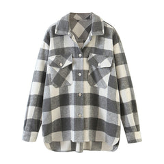 Women's Plaid Printed Vintage Shirt