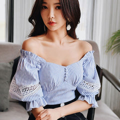 Casual Striped Blouse for Women