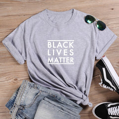 Black Lives Matter Printed T-Shirt for Women