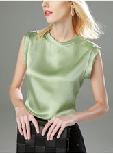 Women's Satin Silk Tanks Top
