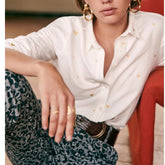 Women's Heart Embroidered Shirt