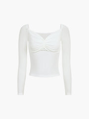 Nostalgia Ruched Long Sleeve Shirt