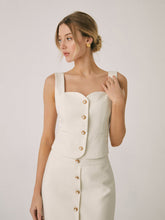 Elegant Pearl Buckle Tank Top