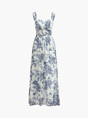 Floral Print Cami Long Dress