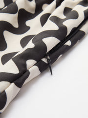 Print Zip Cami Long Dress