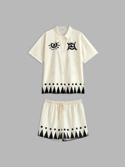 Casual Printed Shorts Set