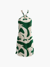 Casual Printed Halter Sleeveless Short Dress