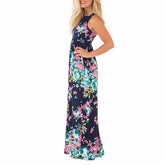 Romantic Bohemian Summer Long Floral Women's Dress
