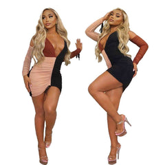 Women's Drawstring Knee Dress