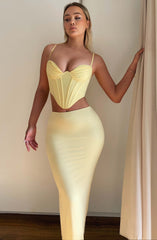 Astrid Maxi Skirt - Lemon
