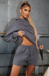 Ivy Luxe Hoodie - Charcoal