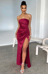 Safiya Maxi Dress - Wine