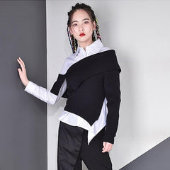 Women's Asymmetrical Casual Blouse