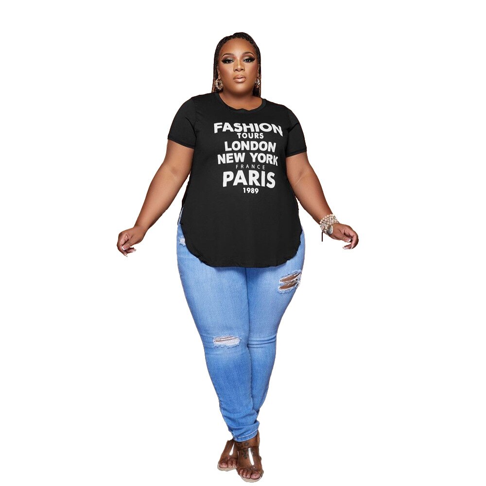 Casual Letter Printed Top