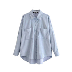 Women's Oversized Shirt with Pockets