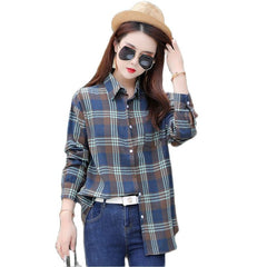Women's Casual Plaided Shirt