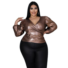 Perl Plus Shinny Blouse