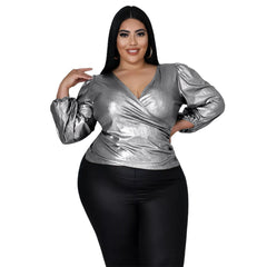 Perl Plus Shinny Blouse