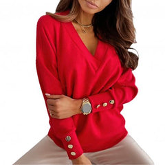 Women's Sweater Solid Color Knitted Blouse
