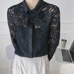 Women's Casual Lapel Long Sleeved Shirt