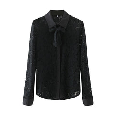 Women's Casual Lapel Long Sleeved Shirt