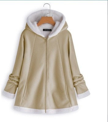 Long Sleeved Zipper Plush Jacket