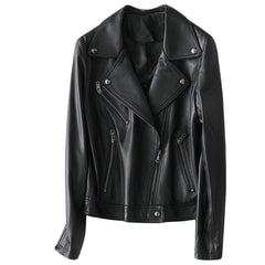 Women's Leather Biker Jacket