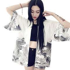 Women's Chinese Dragon Printed Jacket