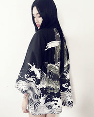 Women's Chinese Dragon Printed Jacket