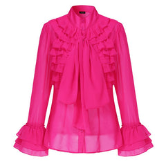 Women's Elegant Ruffled Blouse