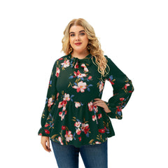 Printed Plus Size Blouse for Women