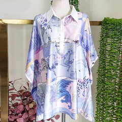 Women's Muslim Tunic with Stand Collar
