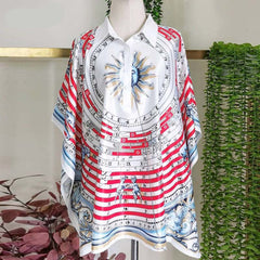 Women's Muslim Tunic with Stand Collar