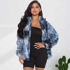 Tie Dye Velvet Jacket