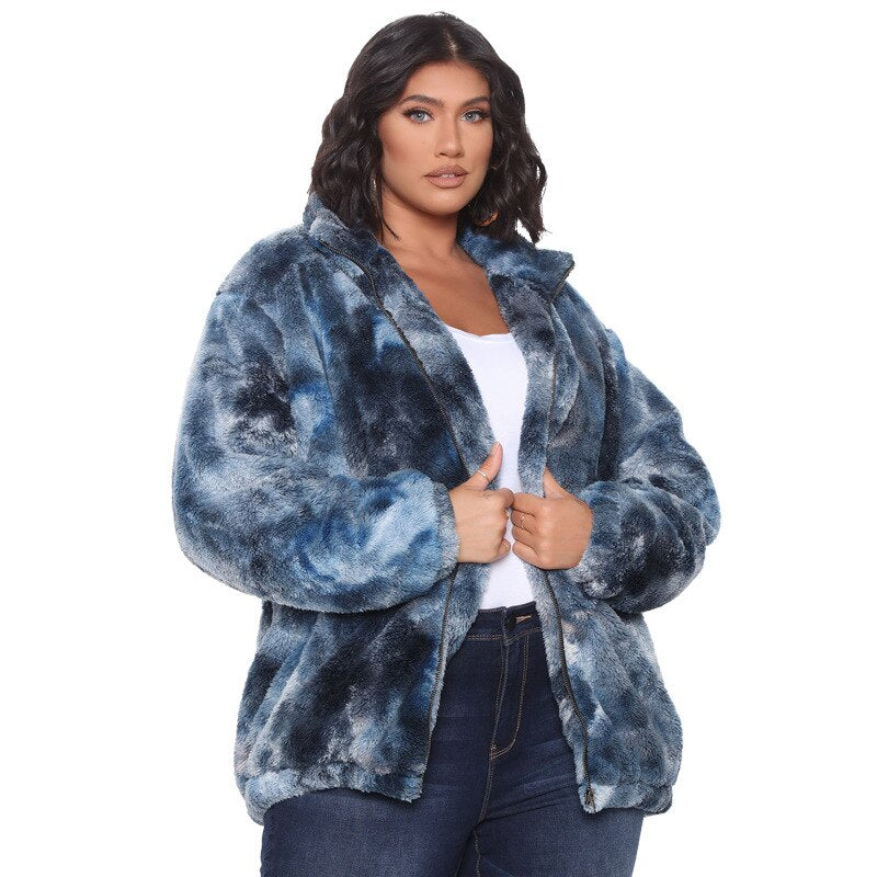 Tie Dye Velvet Jacket