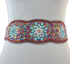 Women's Beaded Boho Belt