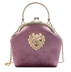Women's Elegant Vintage Velvet Handbag