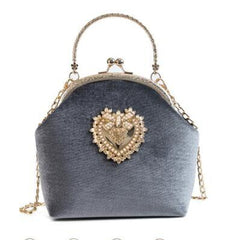 Women's Elegant Vintage Velvet Handbag