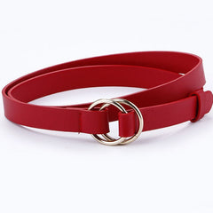 Women's Elegant Casual Thin Leather Belt