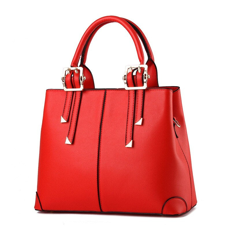 Elegant Classic Solid Color Women's Handbag
