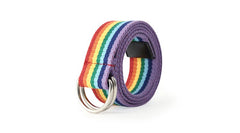 Rainbow Printed Ring Buckle Belt