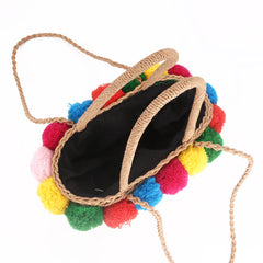 Women's Gypsy Style Straw Summer Handbag