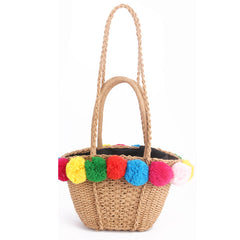 Women's Gypsy Style Straw Summer Handbag