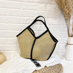 Casual Multicolord Straw Women's Shoulder Bag