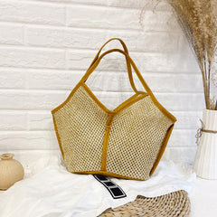 Casual Multicolord Straw Women's Shoulder Bag
