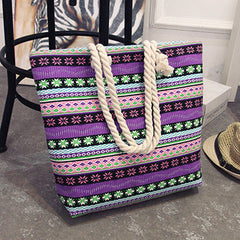Women Patterned Tote Canvas Shoulder Bags