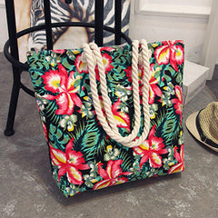 Women Patterned Tote Canvas Shoulder Bags