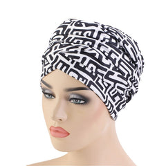African Ornament Printed Women's Turban Head Scarf